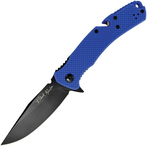 V NIVES Black Rambo Utility Pro Linerlock Pocket Knife - VNI35FPBBL 