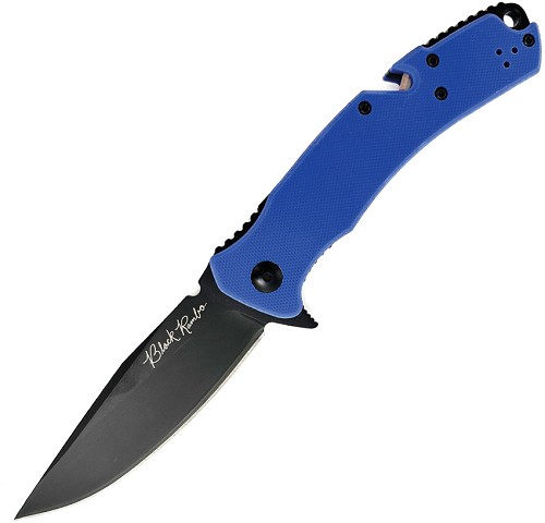 V NIVES Black Rambo Utility Pro Linerlock Pocket Knife - VNI35GPBBL 