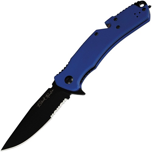 V NIVES Black Rambo Utility Pro Linerlock Pocket Knife - VNI35GPSBBL 