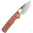 VOSA2604 Vosteed Porcupine Top Linerlock Pocket Knife Brown 